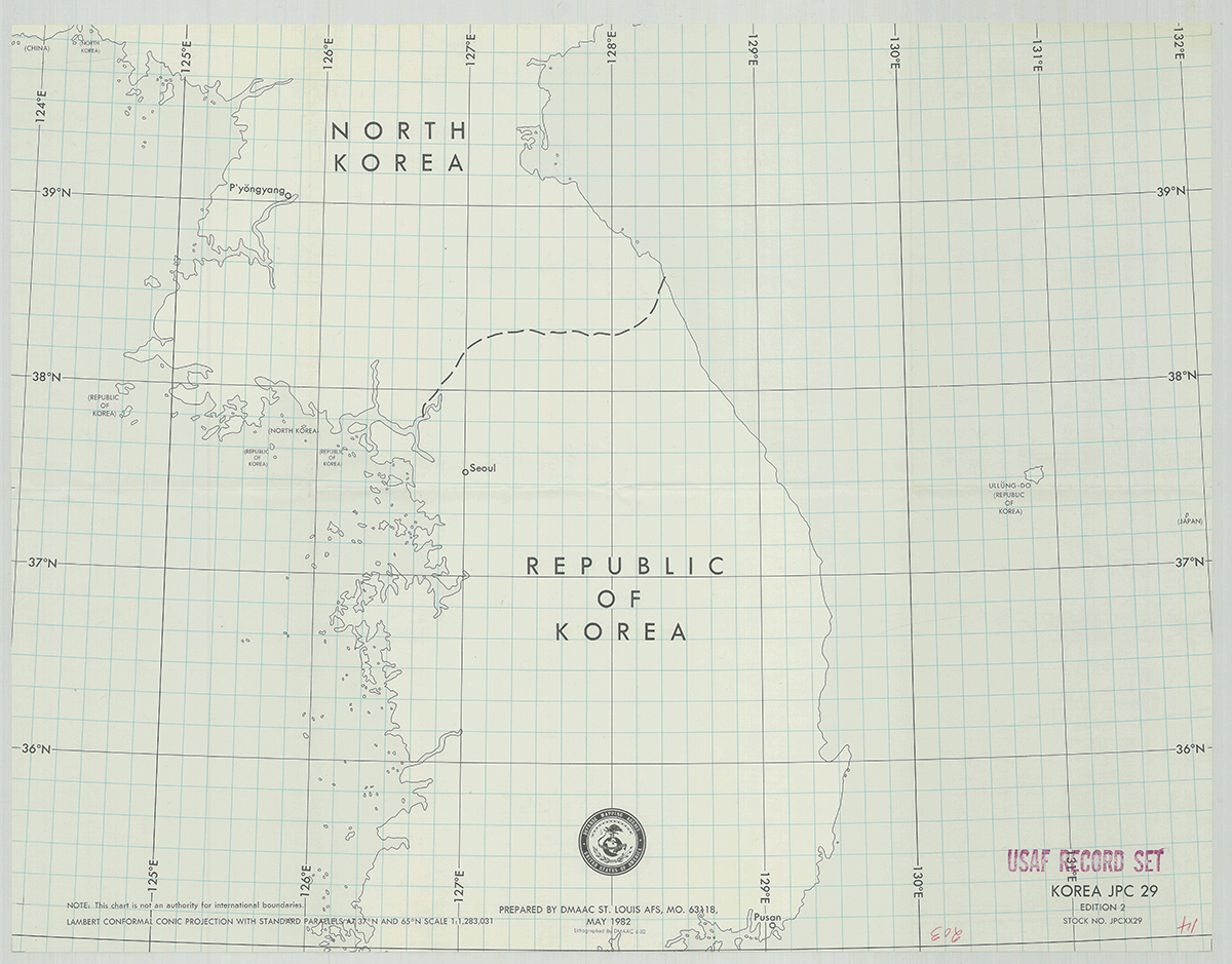 （Jet Pilotage Charts） KOREA JPC 29 EDTION 2